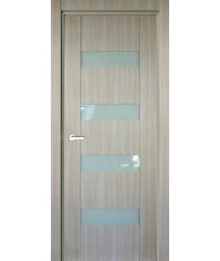 Дверь с ПВХ покрытием 22К (Филадельфия Дуб Мокко, Белый лакобель)