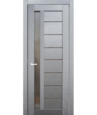 Дверь с ПВХ покрытием 37К (Сандал Серый, Стекло Графит)