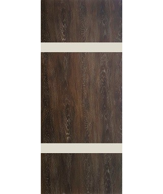 Дверь из экошпона Платинум П-8 Шале мореный (Бежевый лакобель)